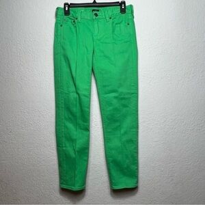 J.Crew Stretch Matchstick Green Jeans